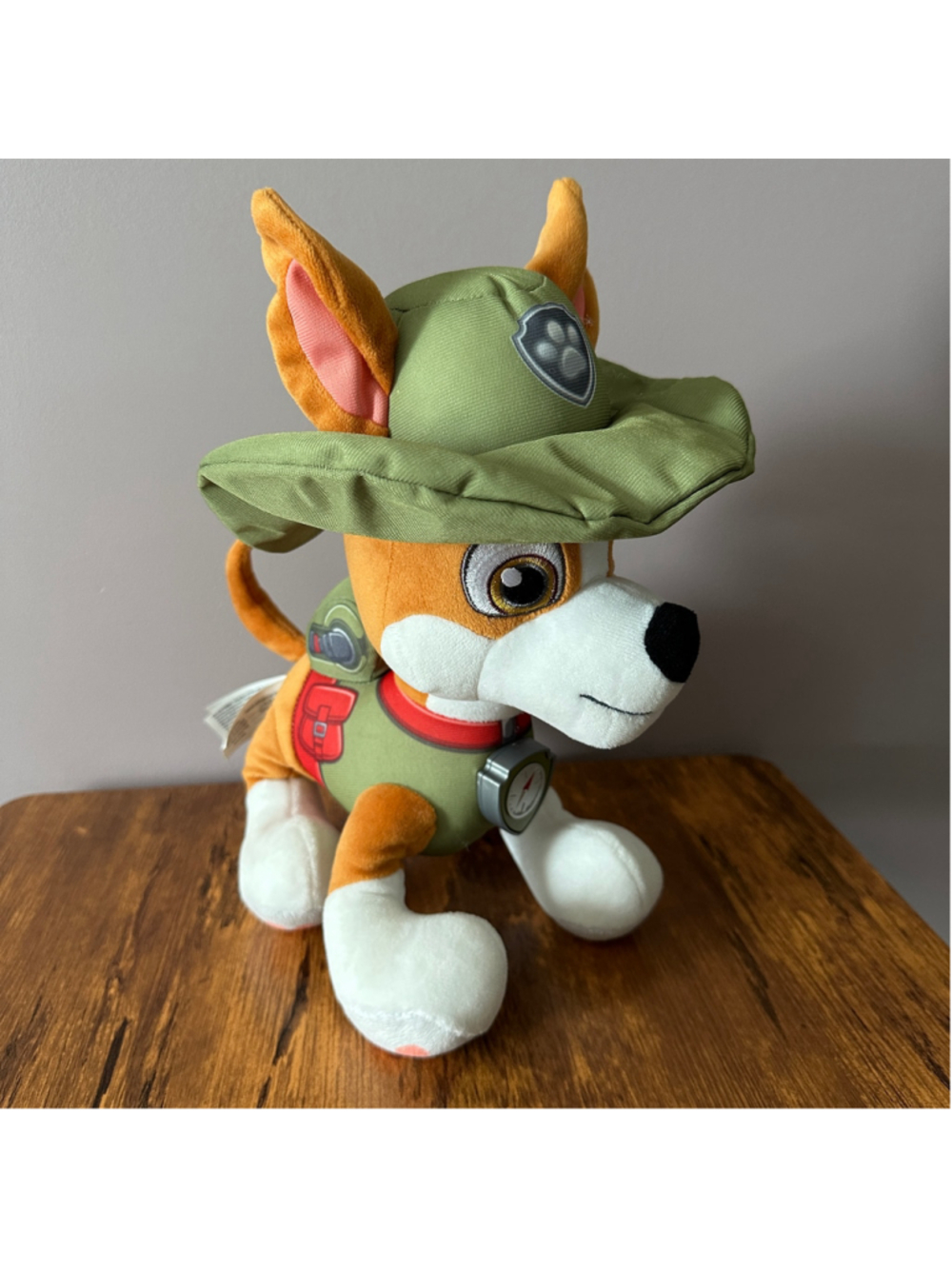 PAW Patrol Tracker Talking Plush Spin Master 9" Orange Green Jungle Pup